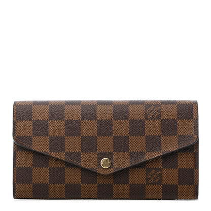 Louis Vuitton Damier Ebene Sarah Wallet NM 1 of 6