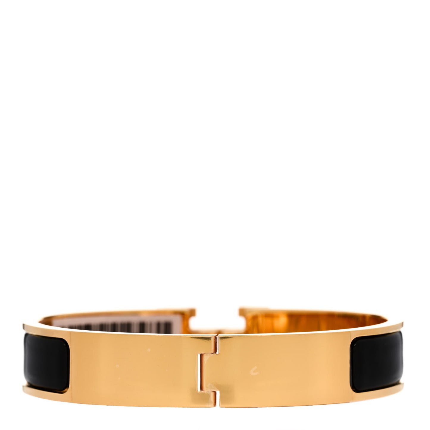 Enamel Narrow Clic Clac H Bracelet GM Black