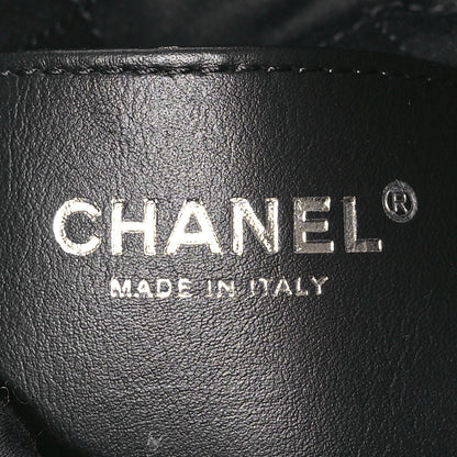 Chanel Metallic Shaded Calfskin Quilted Mini Chanel 22 Black Silver 6 of 11