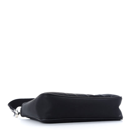 Prada Re-Nylon Saffiano Pocket Zippered Shoulder Bag Black 3 of 11