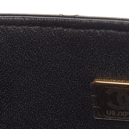 Chanel Lambskin Quilted Mini Top Handle Rectangular Flap Black 9 of 10