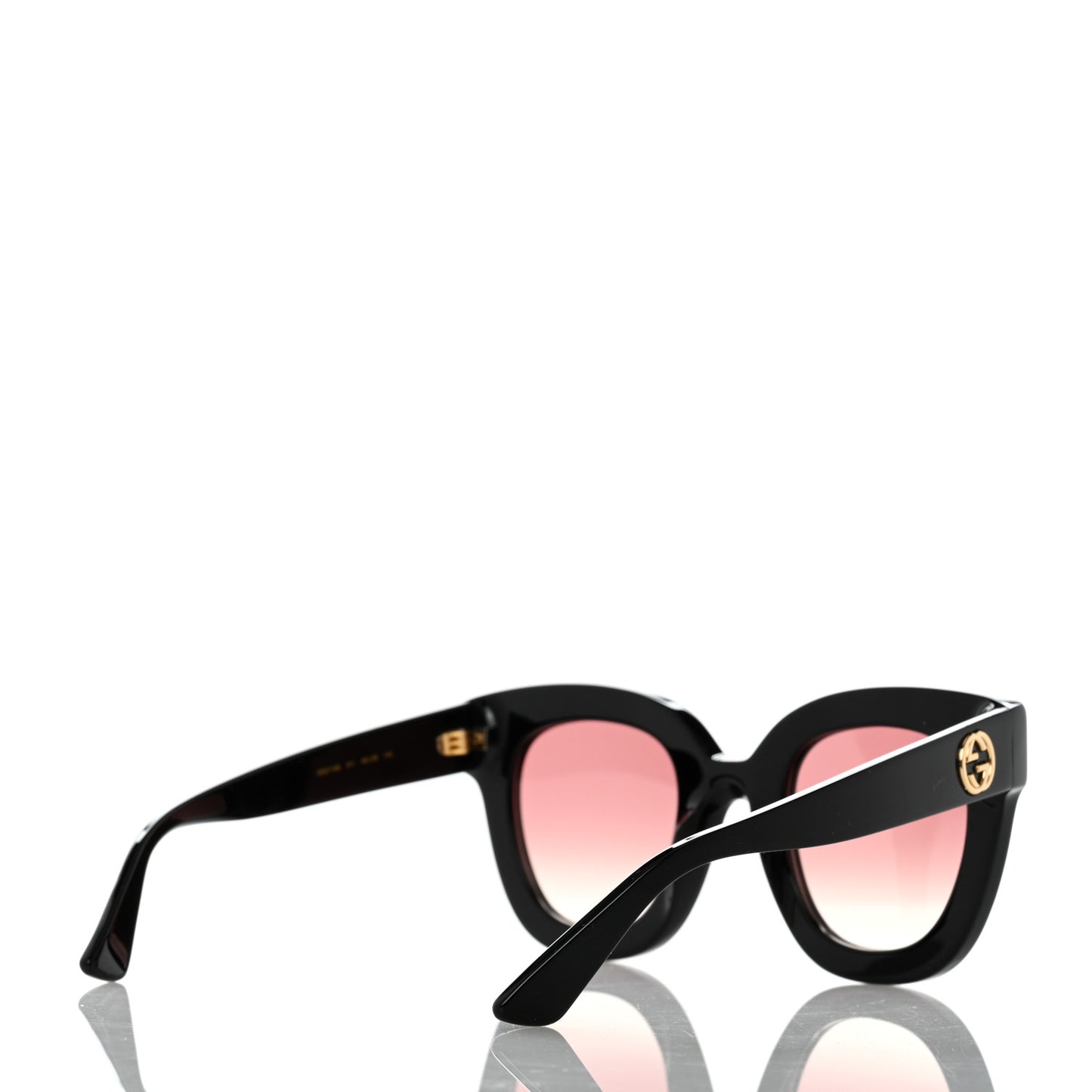 Acetate Stars Cat Eye Sunglasses GG0116S Black