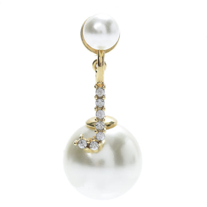 Christian Dior Crystal Pearl My ABCDior J Tribale Earring Gold 1 of 5