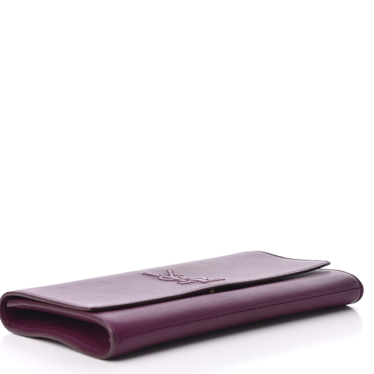 Saint Laurent Calfskin Small Belle De Jour Clutch Purple 4 of 7