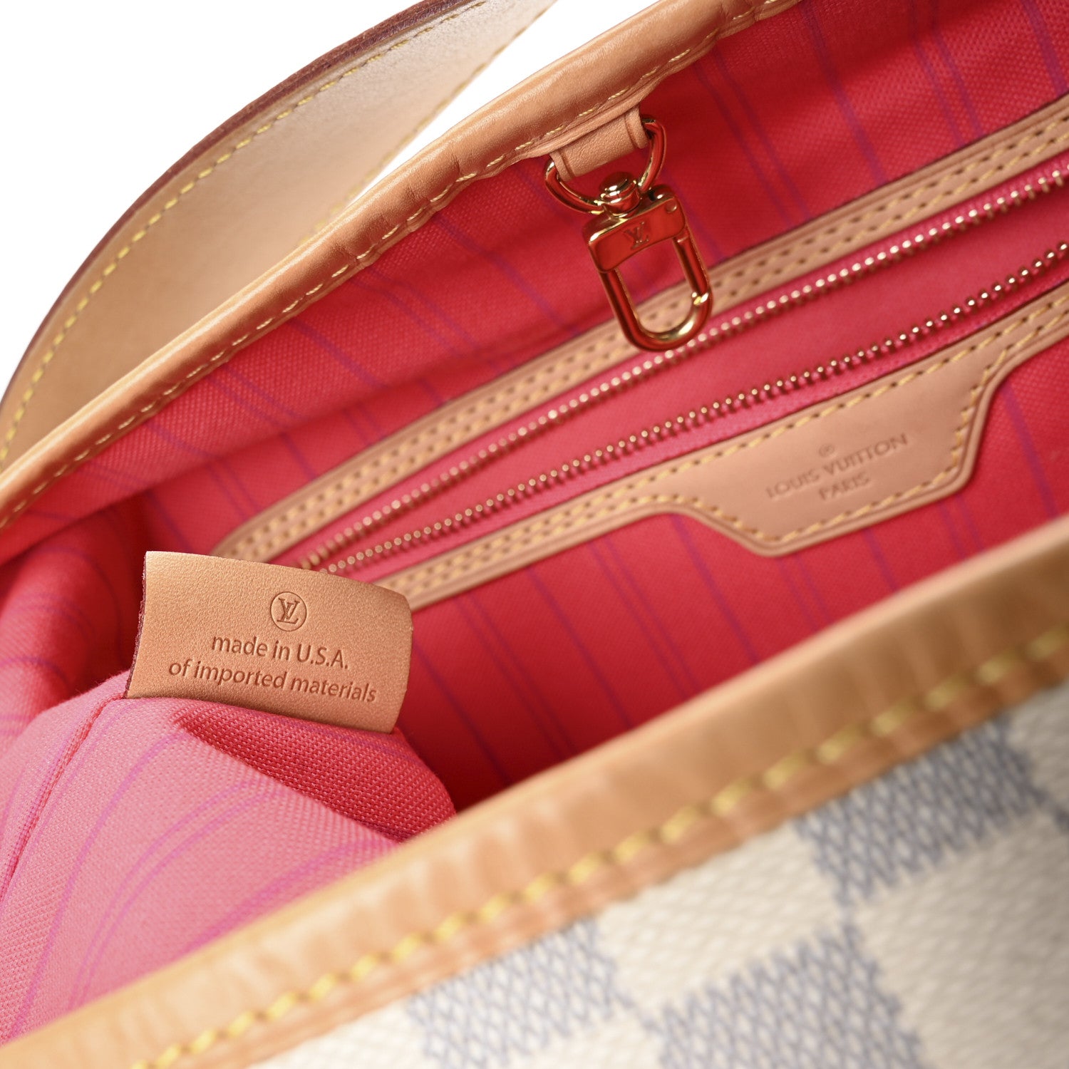 Louis Vuitton Damier Azur Delightful MM Pink 7 of 11
