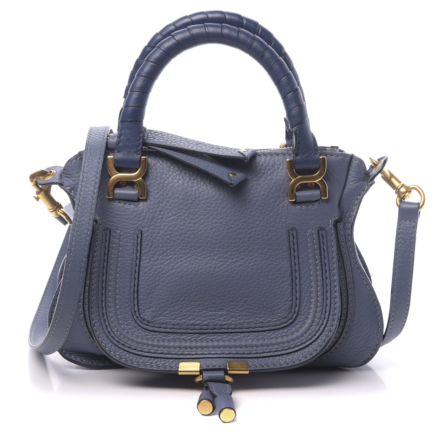 Chloe Calfskin Mini Marcie Satchel Street Blue 1 of 11