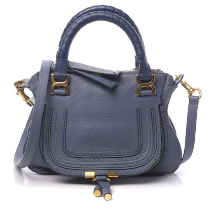 Chloe Calfskin Mini Marcie Satchel Street Blue 1 of 11