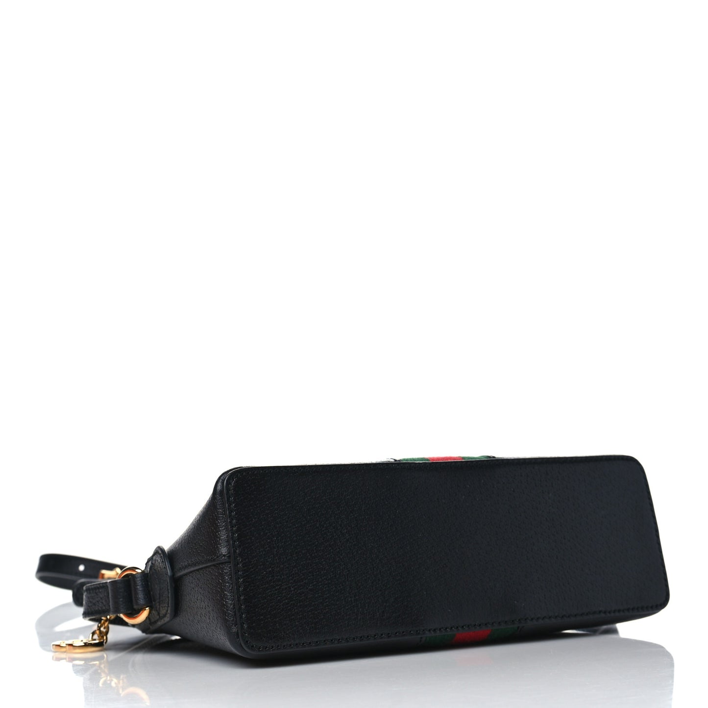 Calfskin GG Web Small Ophidia Dome Shoulder Bag Black
