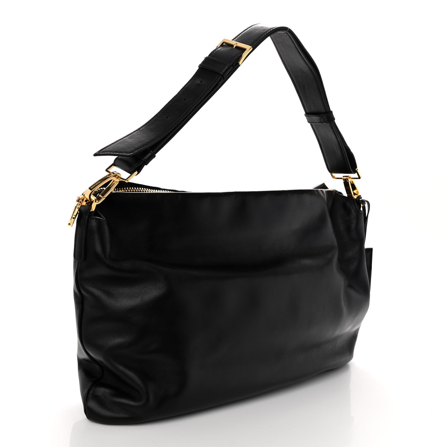 Miu Miu Soft Calf Cloud Hobo Black 3 of 9