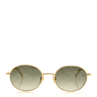 Louis Vuitton LV Bright Round Sunglasses Green 2 of 8