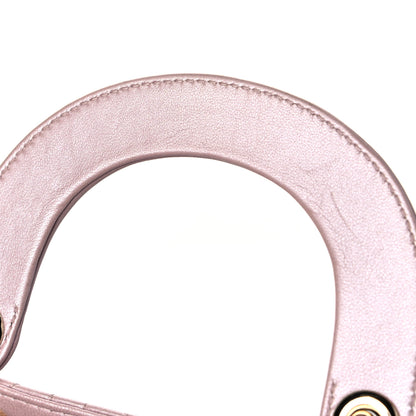 Christian Dior Metallic Lambskin Cannage Mini Lady Dior Lotus 20 of 20