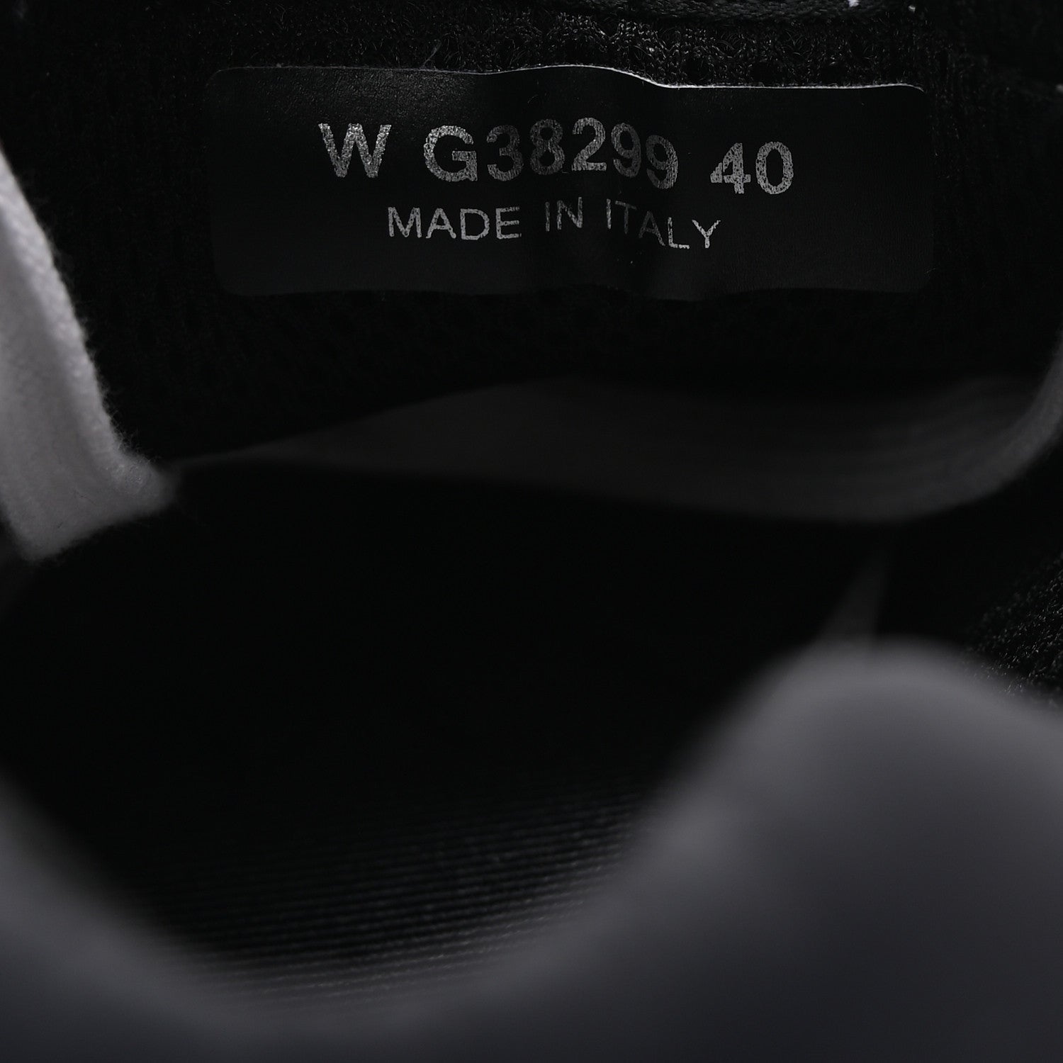 Chanel Mesh Suede Calfskin Grained Calfskin Womens CC Sneakers 40 White Black 9 of 9