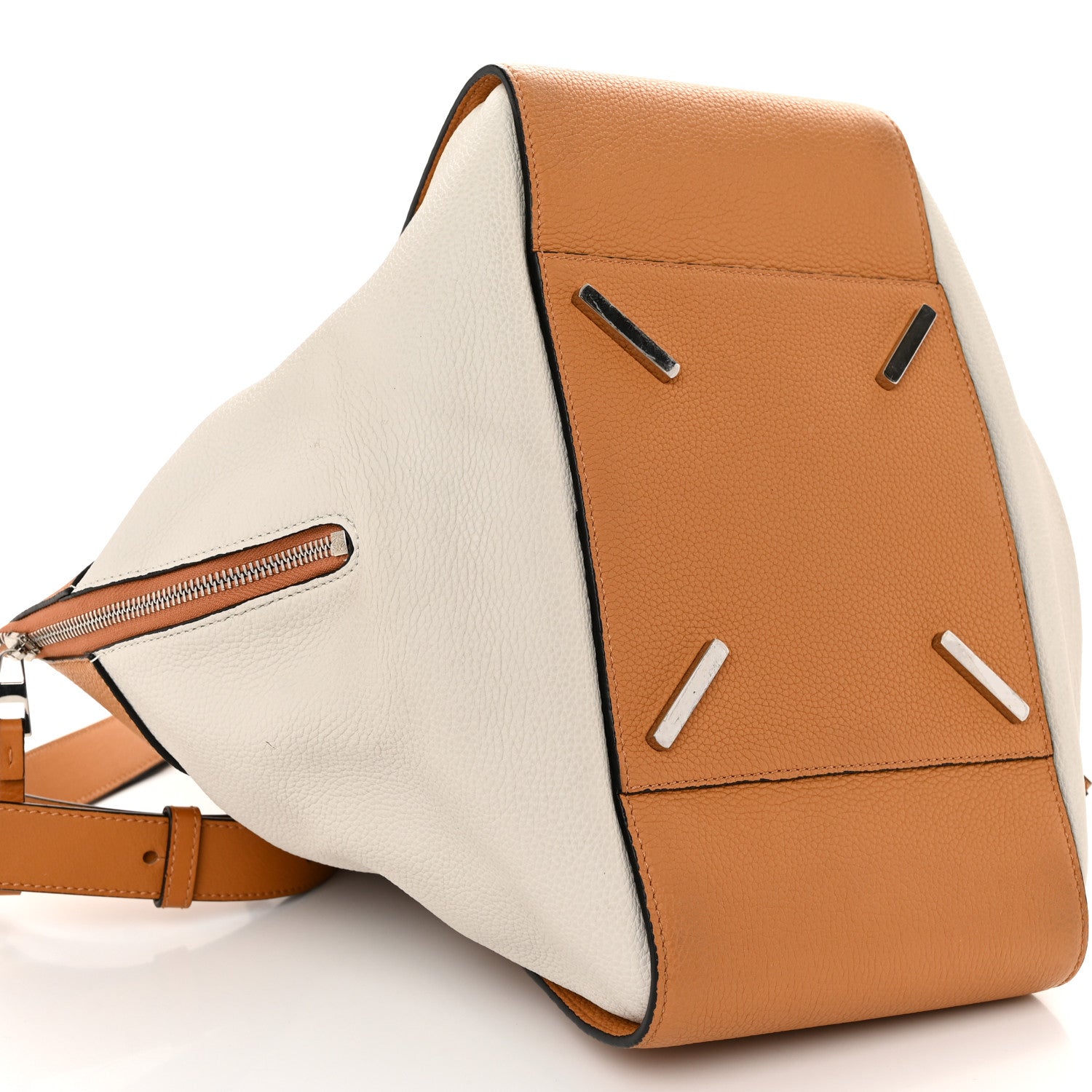 Loewe Calfskin Medium Hammock Shoulder Bag Tan White 9 of 10