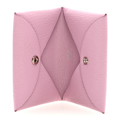 Hermes Chevre Mysore Calvi Card Case Mauve Sylvestre 5 of 6