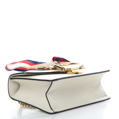 Gucci Calfskin Mini Sylvie Chain Shoulder Bag White 4 of 15