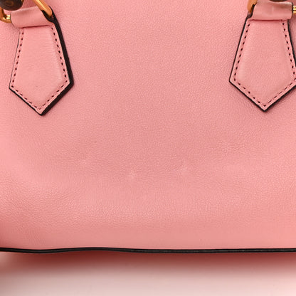 Gucci Wonka Grain Calfskin Mini Diana Tote Bag Wild Rose Fuxia Fluo 13 of 16