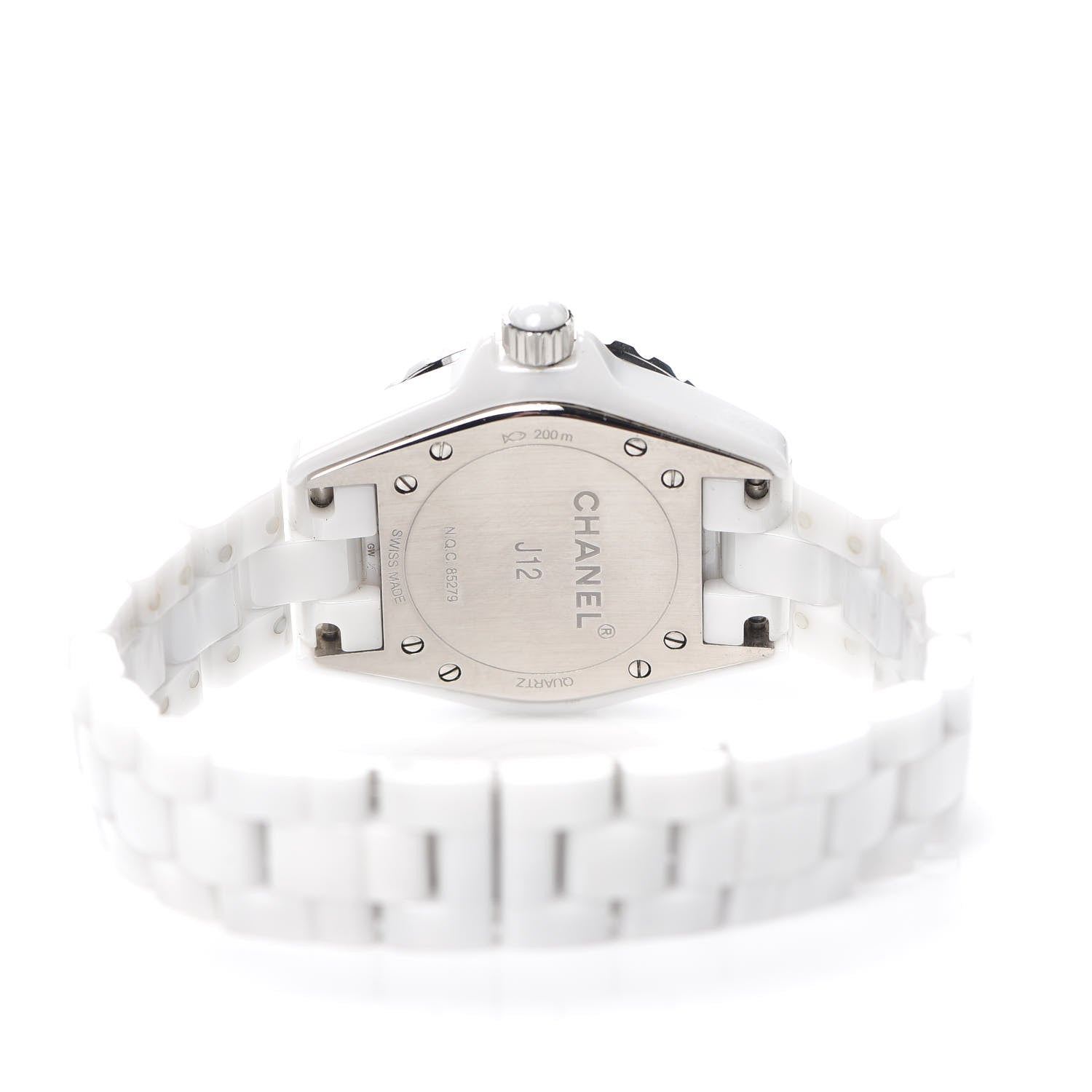 Chanel Stainless Steel Ceramic 33mm J12 Quartz Watch White 3 of 6