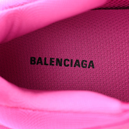 Balenciaga Fabric Mesh Clear Sole Fluo Womens Triple S Sneakers 36 Pink 6 of 7