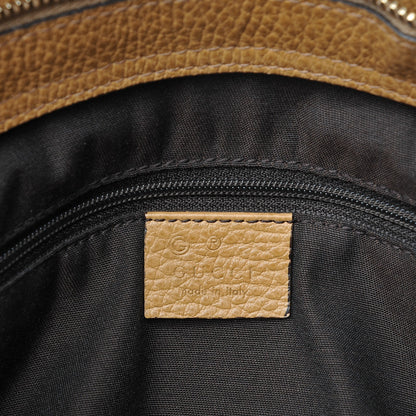 Gucci Calfskin Bamboo Tassel Top Handle Tote Whiskey 6 of 10