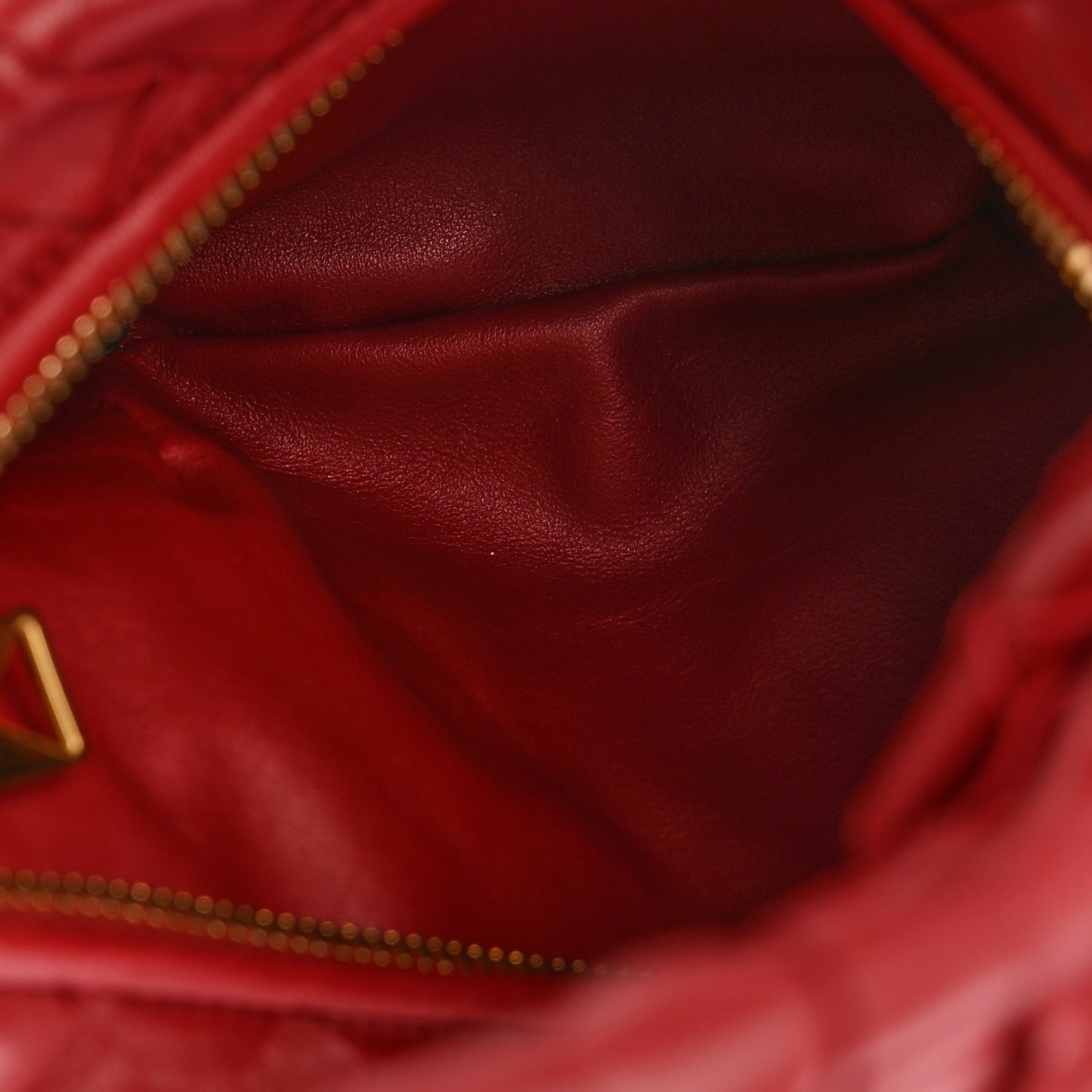 Nappa Intrecciato Mini Jodie Dark Red