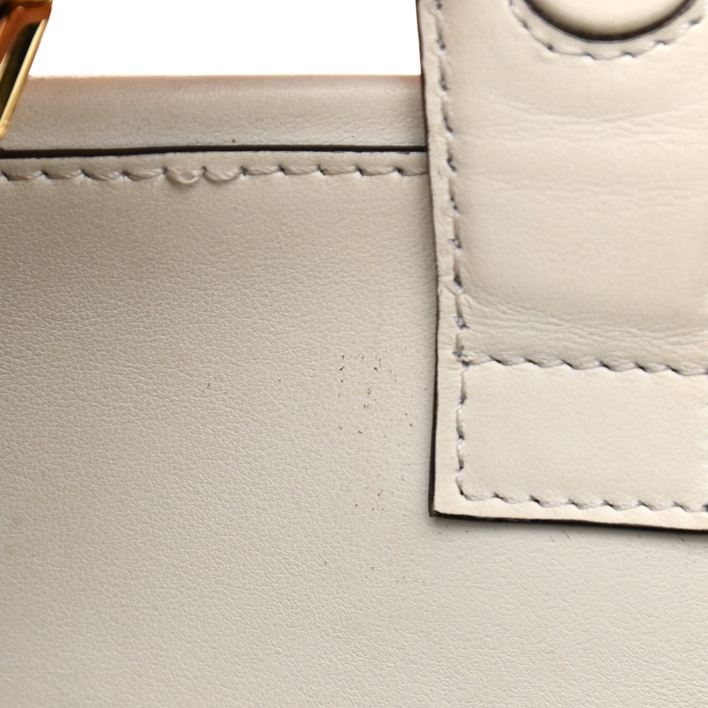 Vitello Century Opaco F is Fendi Bi-Color Small Runaway Satchel White Ice Black