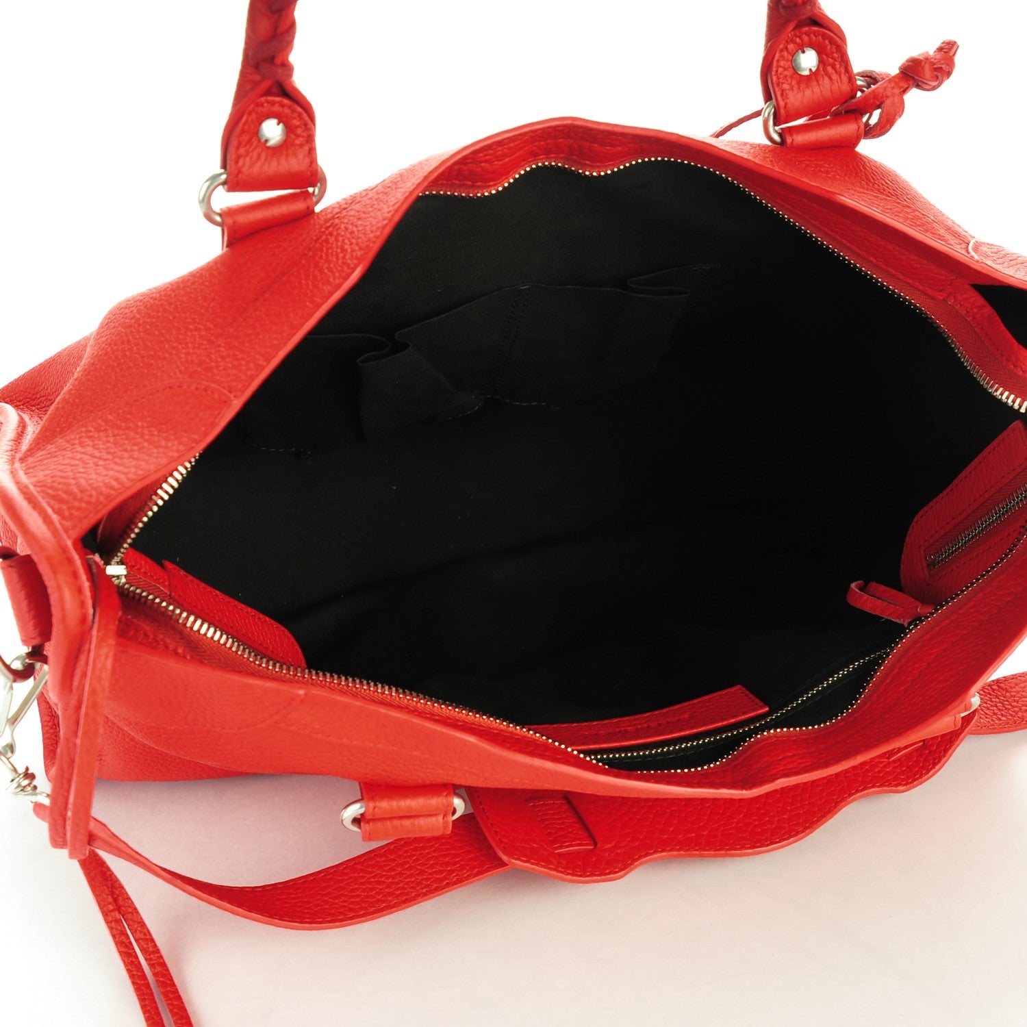 Balenciaga Vibrato Calfskin Classic Silver Hardware City Rouge Cerise 5 of 7
