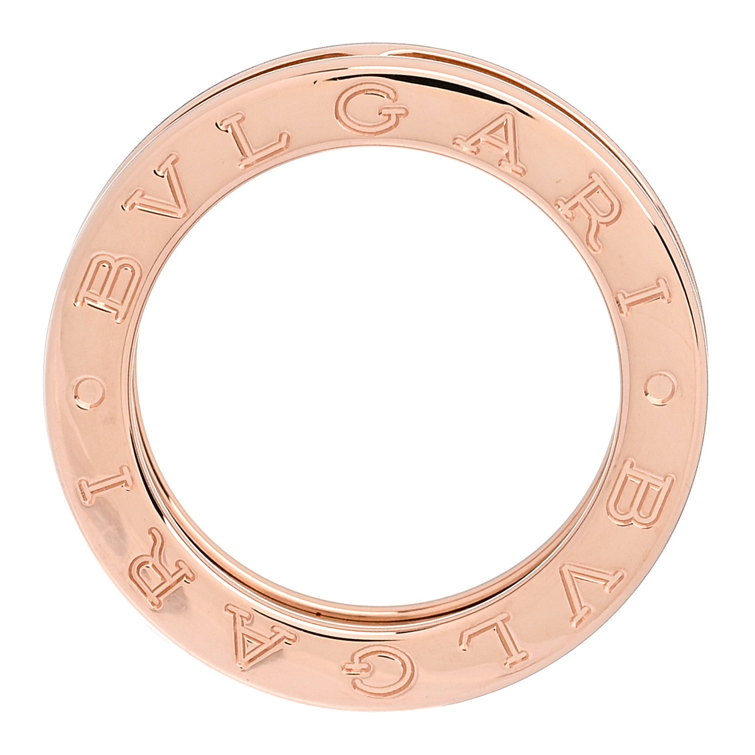 Bulgari 18K Rose Gold B.Zero1 One-Band Ring 48 4.5 4 of 5