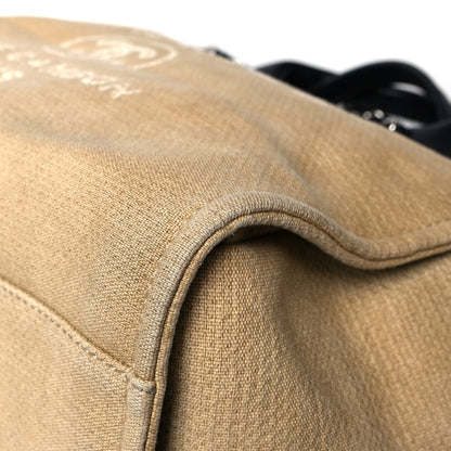 Chanel Canvas Medium Deauville Tote Beige Black 10 of 13