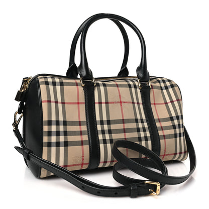 Burberry Horseferry Check Medium Alchester Bowling Bag Black 3 of 10