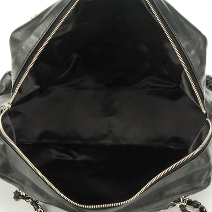 Chanel Lambskin Quilted Chain Around Tote Black 5 of 7