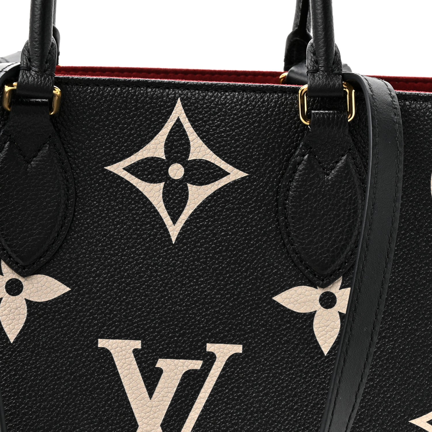 Louis Vuitton Empreinte Monogram Giant Onthego MM Black Beige 7 of 11