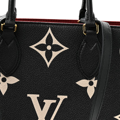 Louis Vuitton Empreinte Monogram Giant Onthego MM Black Beige 7 of 11