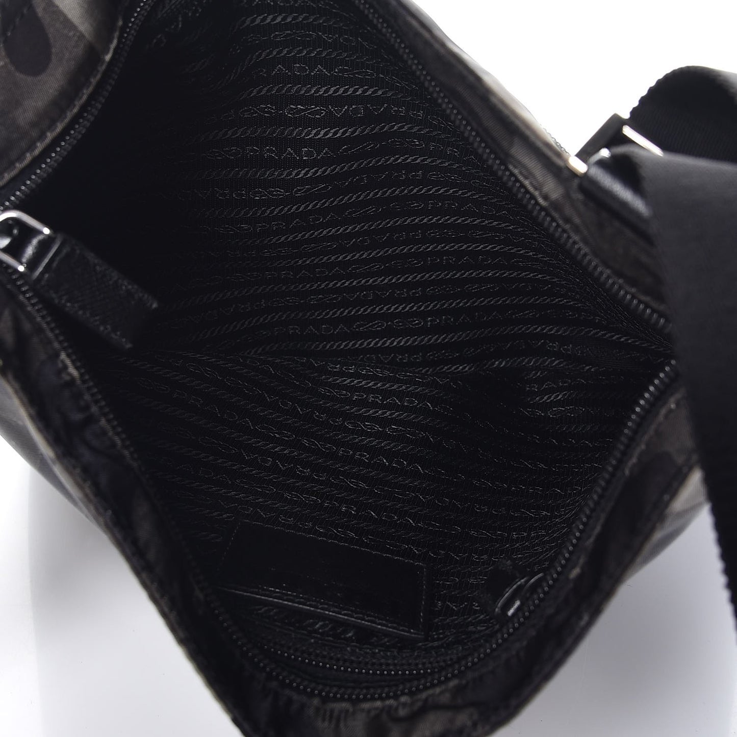 Tessuto Nylon Camouflage Flat Messenger Fumo