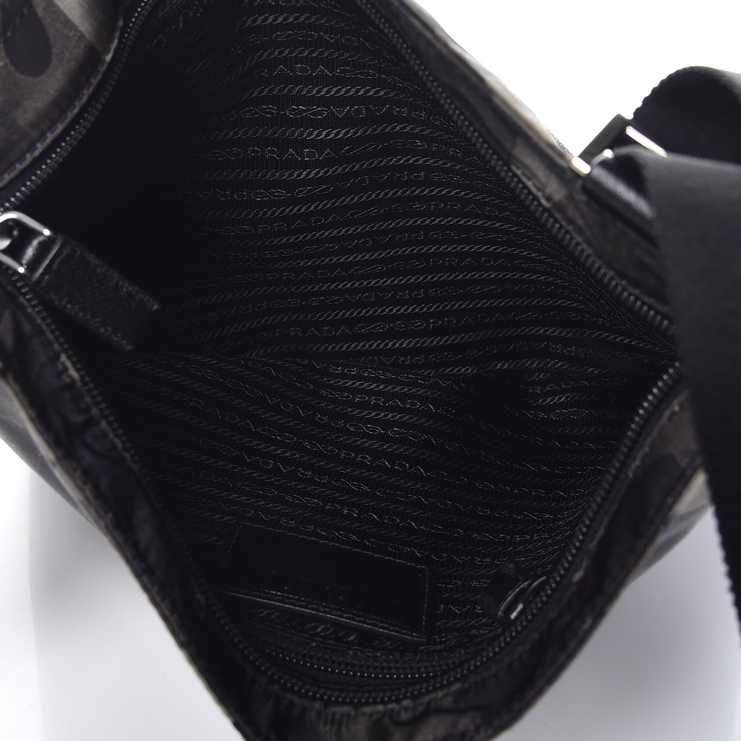Prada Tessuto Nylon Camouflage Flat Messenger Fumo 5 of 10