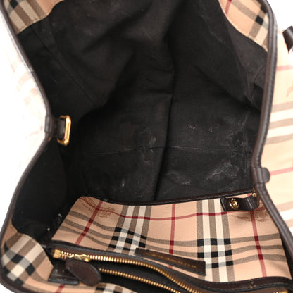 Burberry Haymarket Check Small Canterbury Tote Brown 5 of 19