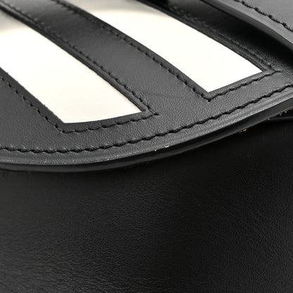 Loewe Calfskin Small Gate Crossbody Bag Black White 12 of 14