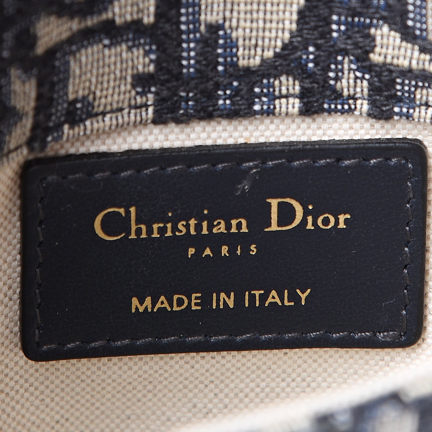 Christian Dior Oblique Saddle Belt Bag Blue 5 of 10