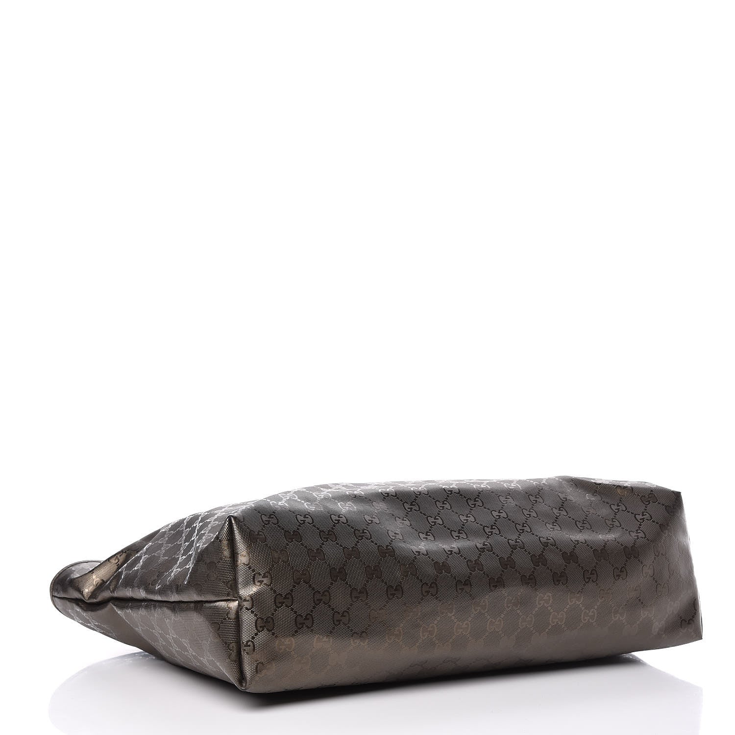 Gucci Imprime Monogram Large Zippered Shopping Tote Pewter 4 of 12