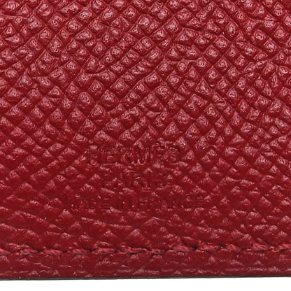 Hermes Epsom Tarmac PM Passport Holder Rouge Grenat 6 of 8