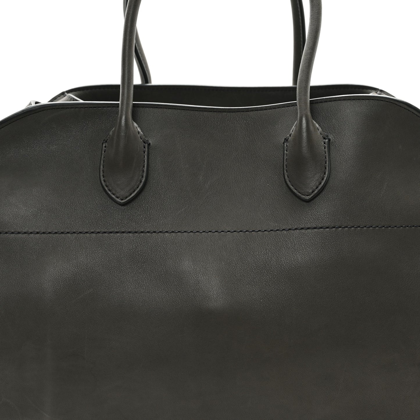 Polished Saddle Calfskin Soft Margaux 15 Koala Grey
