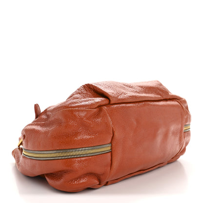 Prada Cervo Lux Shoulder Bag Papaya 4 of 16