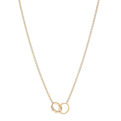 Cartier 18K Yellow Gold Interlocking LOVE Necklace 1 of 7