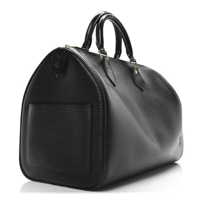 Louis Vuitton Epi Speedy 30 Black 3 of 9