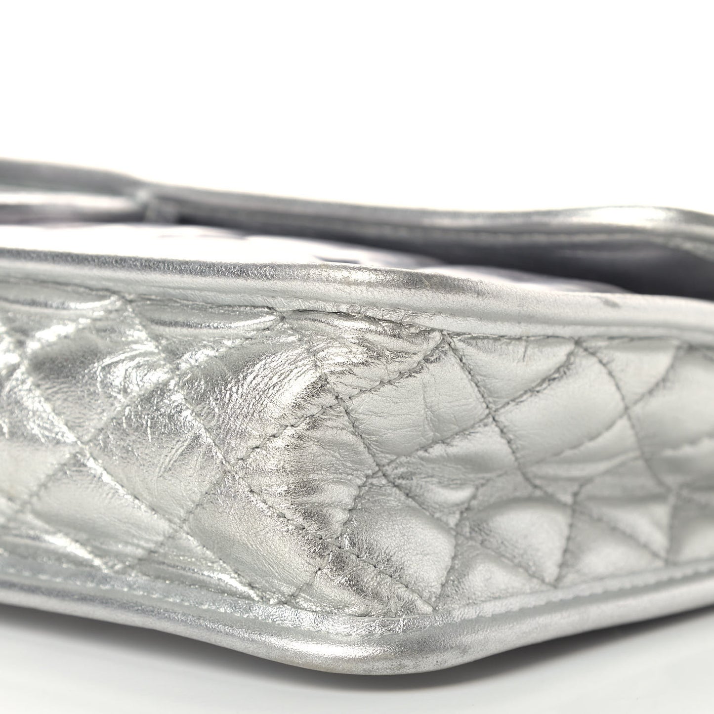 Vinyl Large Ice Cube Flap Silver