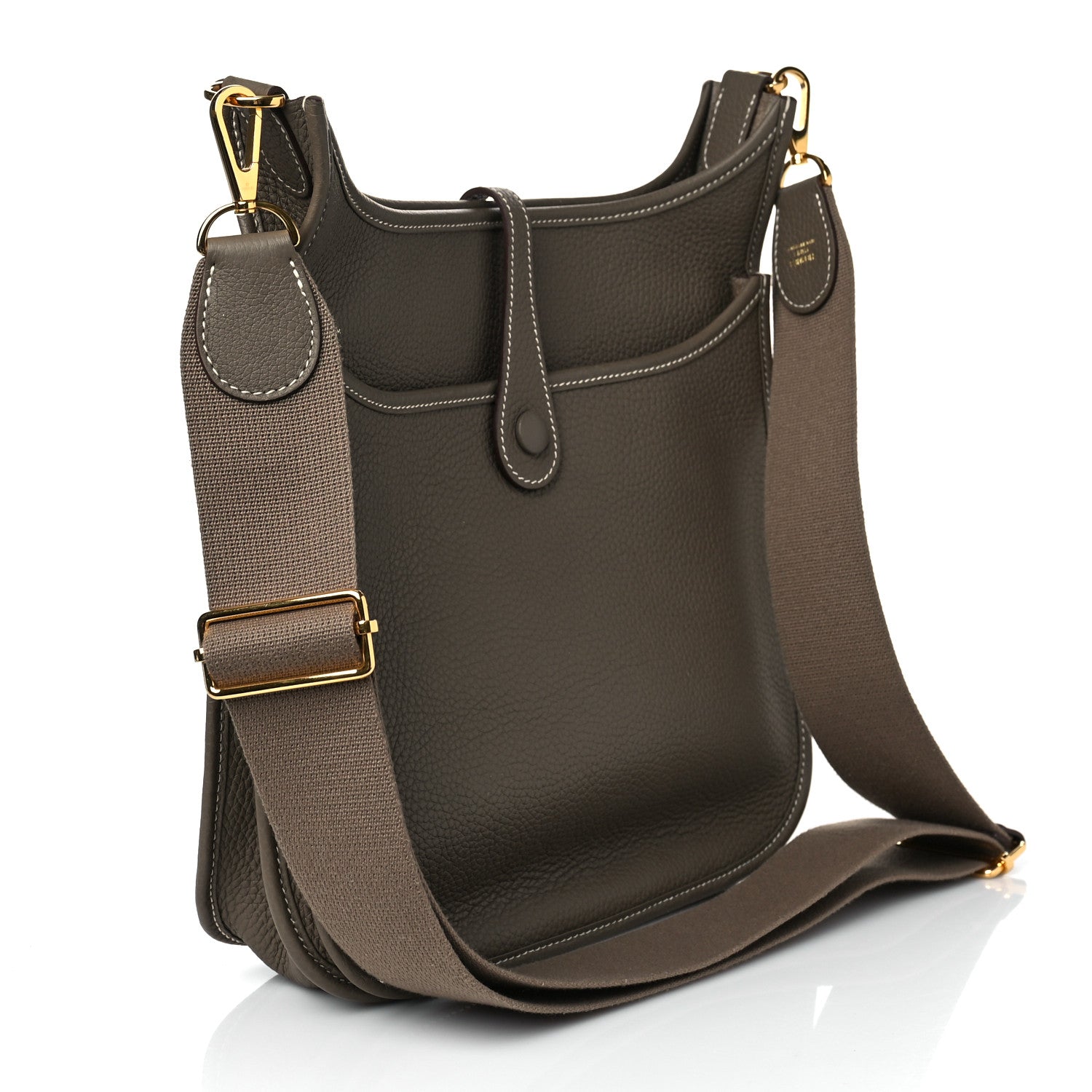 Hermes Taurillon Clemence Evelyne III PM Etoupe 3 of 8