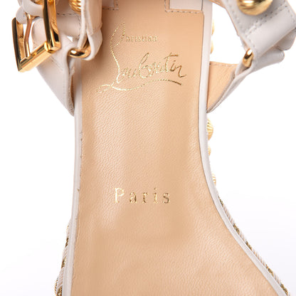 Christian Louboutin Shiny Nappa Rondaclou 60 Platform Sandals 36 Latte 5 of 9