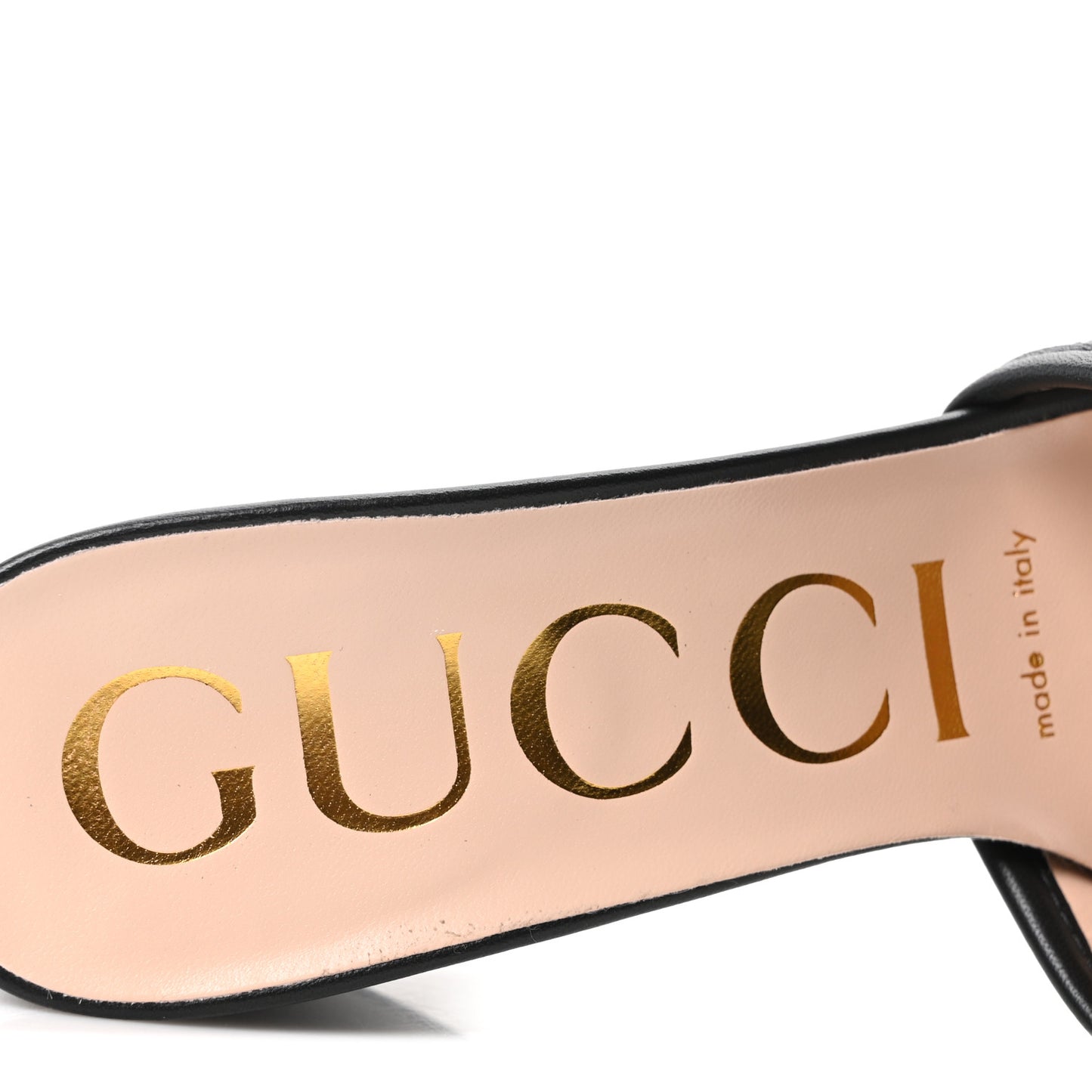 Nappa Matelasse GG Marmont 55mm Slide Sandals 36.5 Black