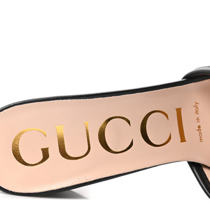 Gucci Nappa Matelasse GG Marmont 55mm Slide Sandals 36.5 Black 8 of 10