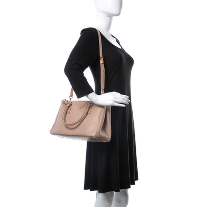 Prada Saffiano Small Galleria Double Zip Tote Cammeo 2 of 17