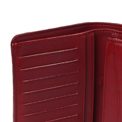 Chanel Lambskin Quilted Yen Wallet Red 5 of 12